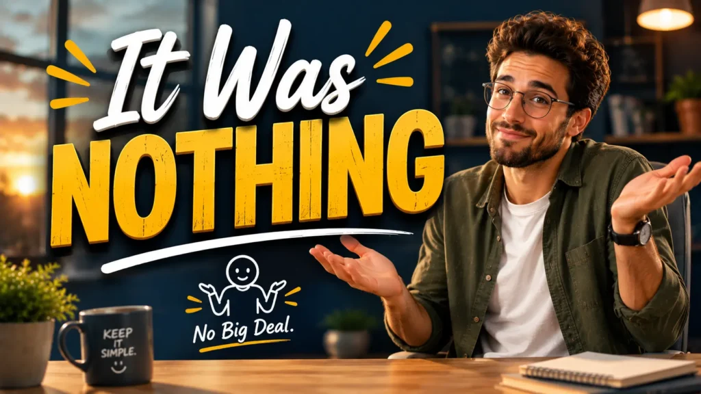 It Was Nothing