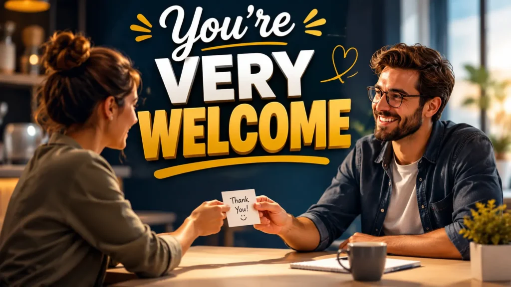 You’re Very Welcome