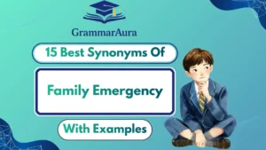 Best Synonyms of ‘Family Emergency’