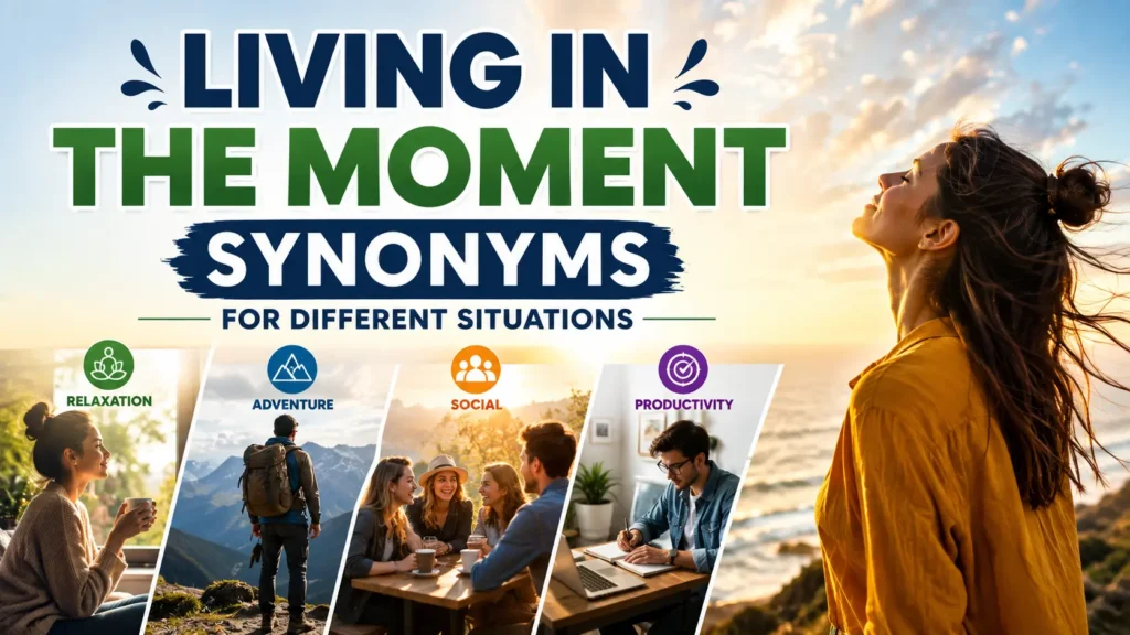 Living in the Moment Synonyms for Different Situations