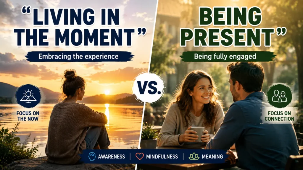 “Living in the Moment” vs. “Being Present”