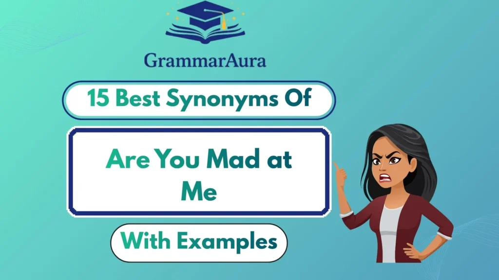 Best Synonyms of ‘Are You Mad at Me’ (With Examples)