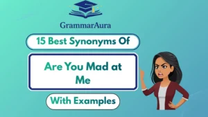 Best Synonyms of ‘Are You Mad at Me’ (With Examples)