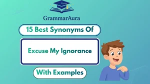 Best Synonyms of “Excuse My Ignorance” (With Examples)