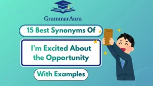 Best Synonyms of ‘I’m Excited About the Opportunity’ (With Examples)