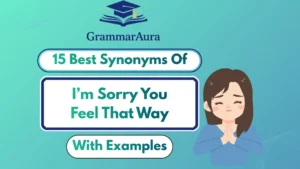 Best Synonyms of “I’m Sorry You Feel That Way” (With Examples)