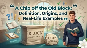 A Chip off the Old Block: Definition, Origins, and Real-Life Examples