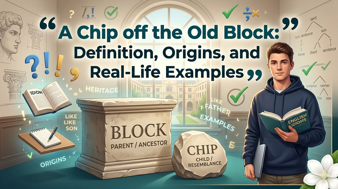 A Chip off the Old Block: Definition, Origins, and Real-Life Examples