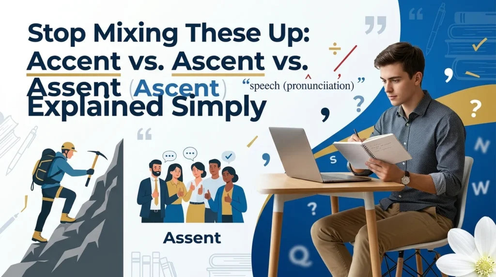 Stop Mixing These Up: Accent vs. Ascent vs. Assent Explained Simply