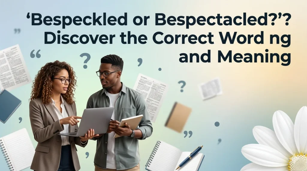 Bespeckled or Bespectacled? Discover the Correct Word and Meaning