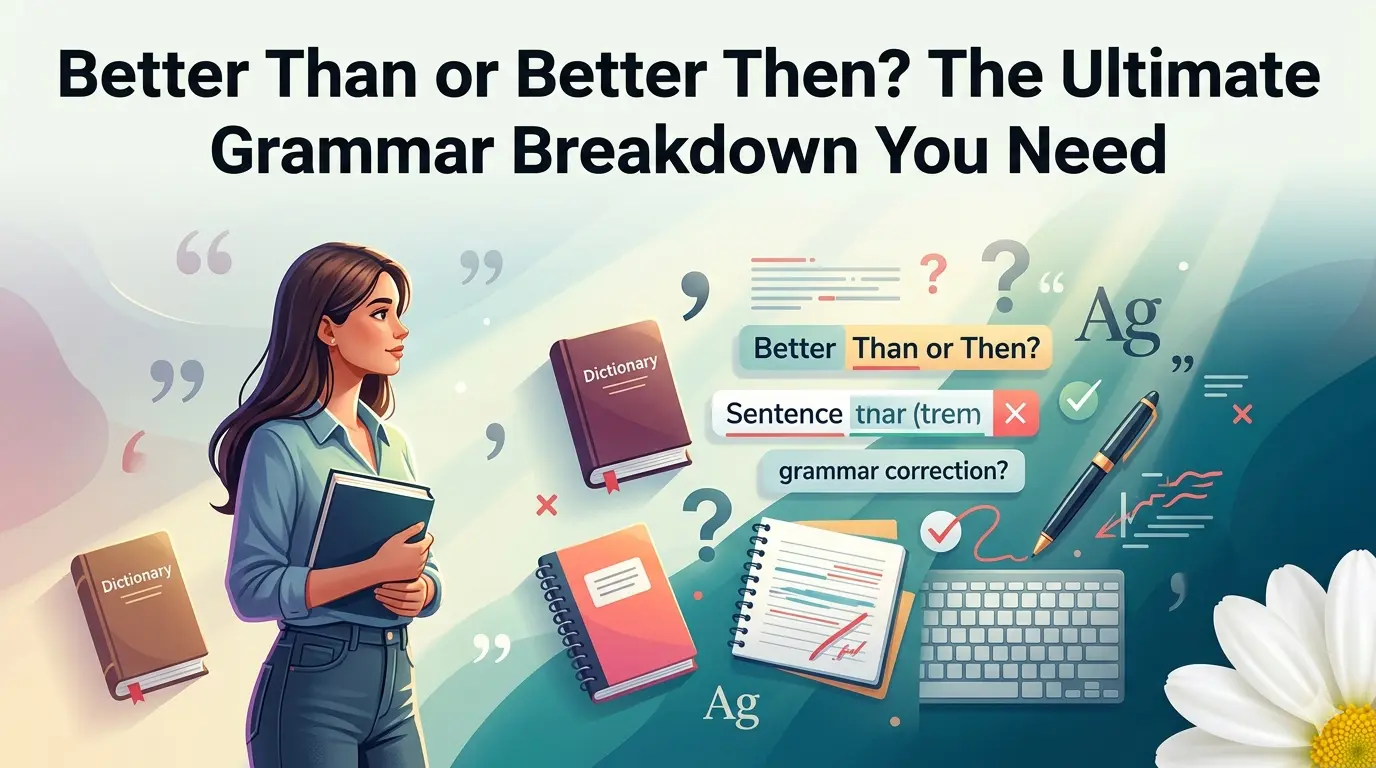 Better Than or Better Then? The Ultimate Grammar Breakdown You Need