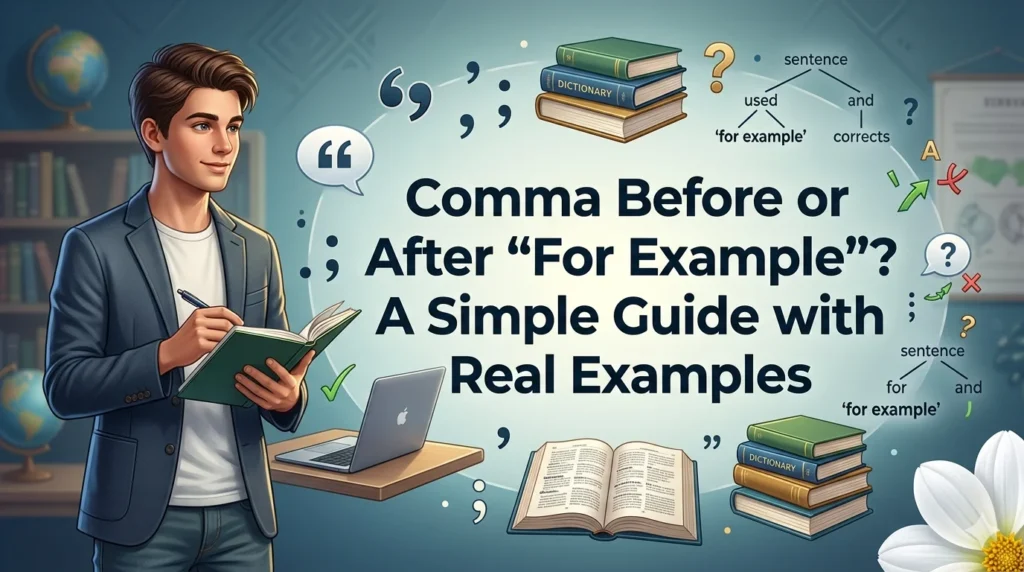 Comma Before or After "For Example"? A Simple Guide with Real Examples