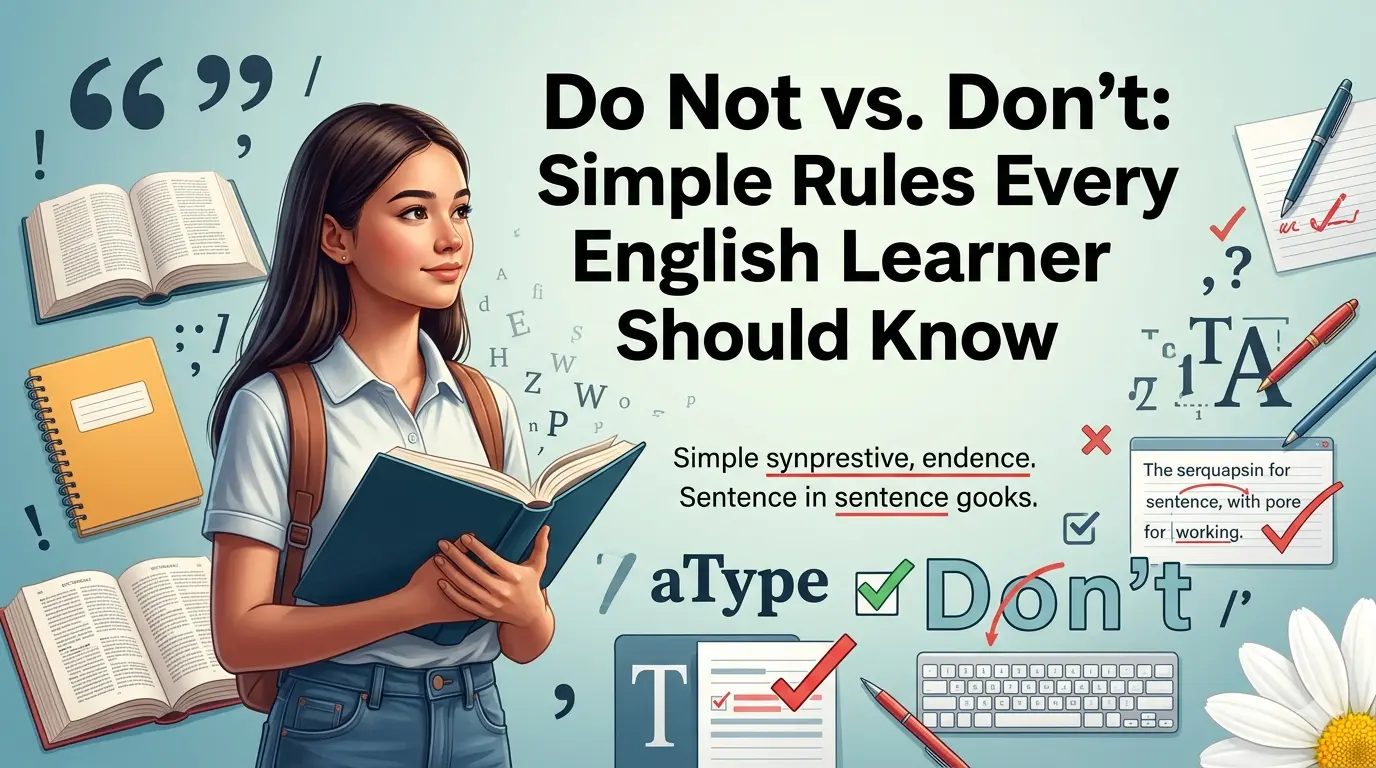 Do Not vs. Don’t: Simple Rules Every English Learner Should Know