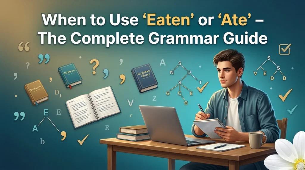 When to Use "Eaten" or "Ate" – The Complete Grammar Guide