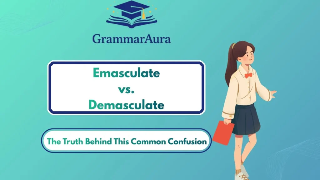 Emasculate vs. Demasculate: The Truth Behind This Common Confusion