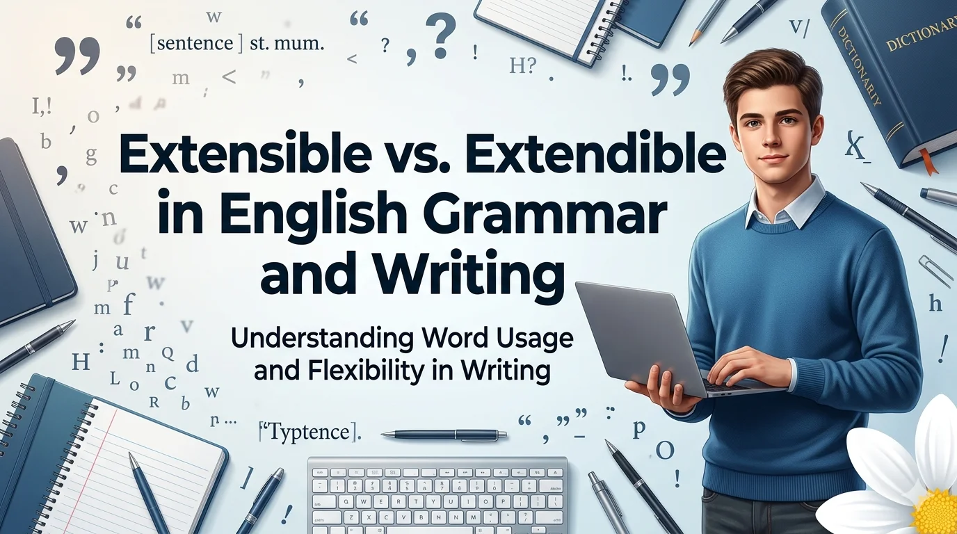 Extensible vs. Extendible in English Grammar and Writing