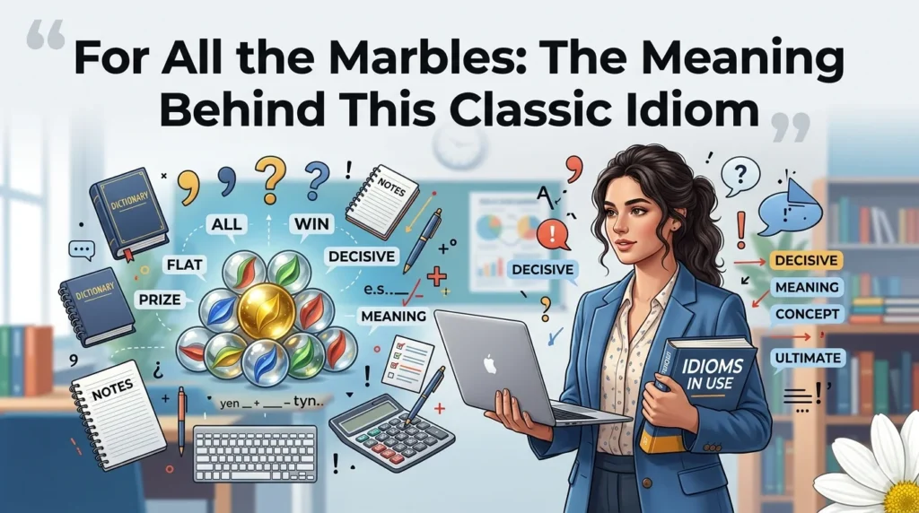 For All the Marbles: The Meaning Behind This Classic Idiom
