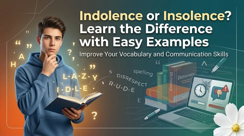 Indolence or Insolence? Learn the Difference with Easy Examples