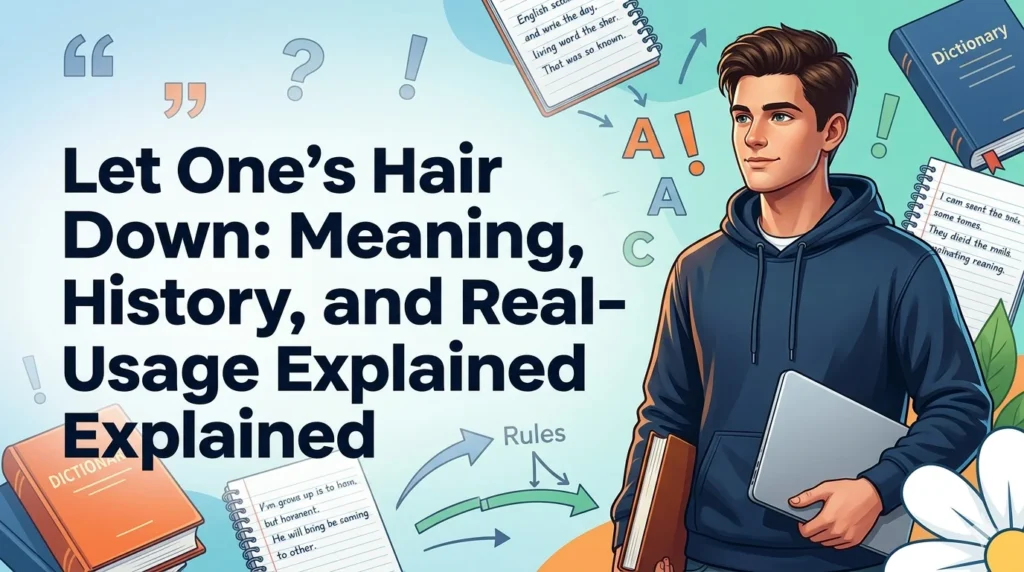 Let One’s Hair Down: Meaning, History, and Real-Life Usage Explained