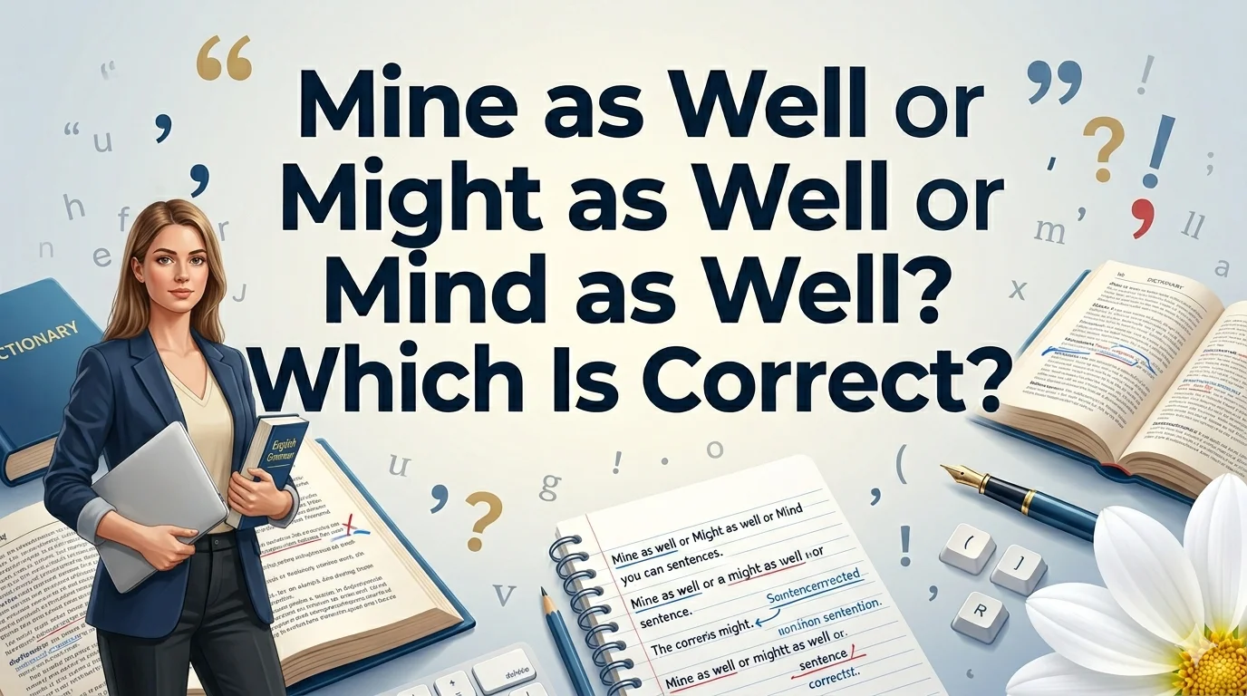 Mine as Well or Might as Well or Mind as Well? Which Is Correct?