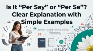 Is It “Per Say” or “Per Se”? Clear Explanation with Simple Examples