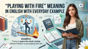 “Playing with Fire” Meaning in English with Everyday Example