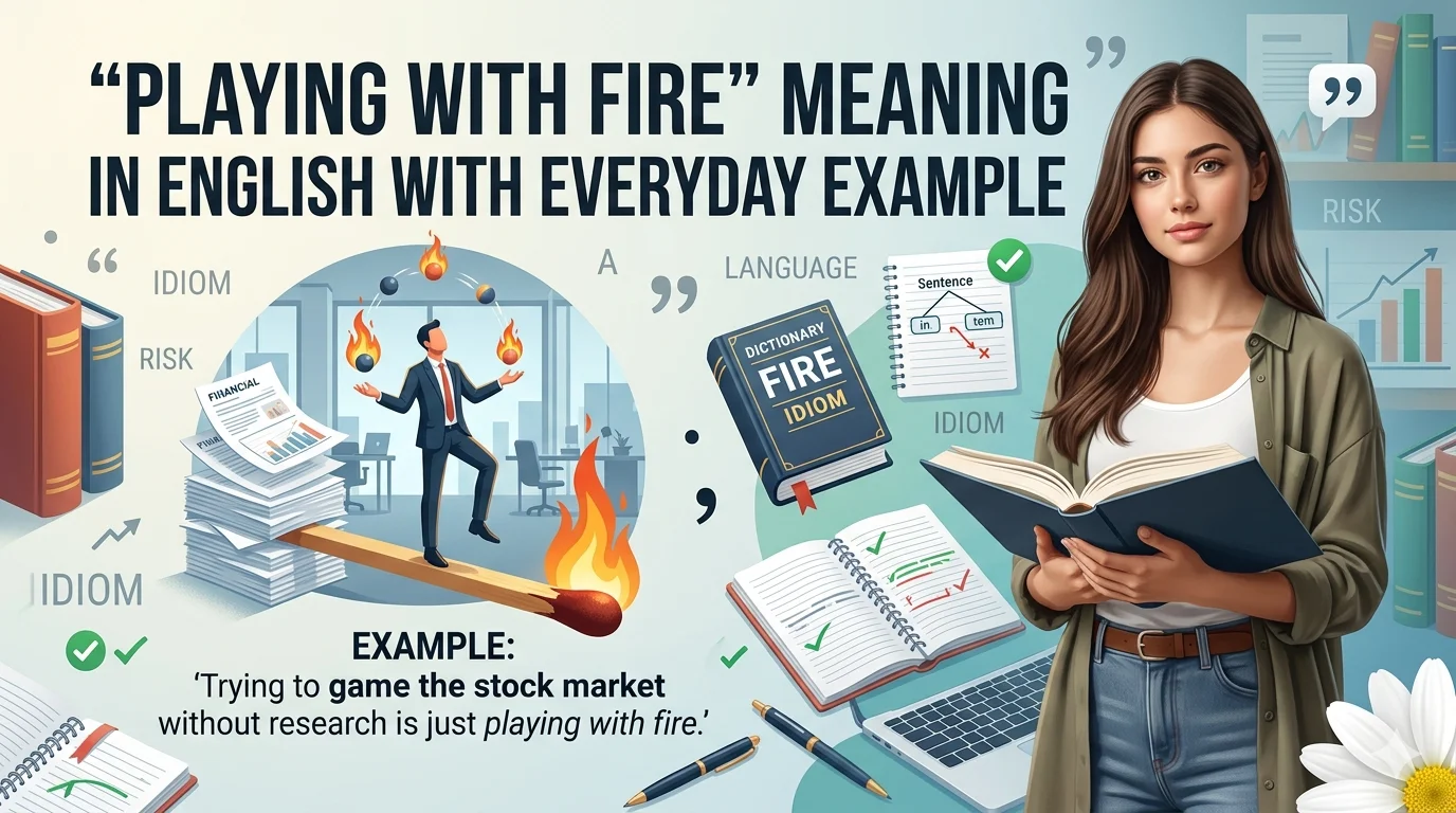 “Playing with Fire” Meaning in English with Everyday Example