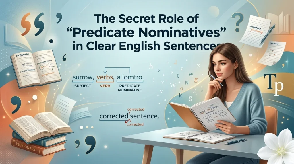 The Secret Role of “Predicate Nominatives” in Clear English Sentences