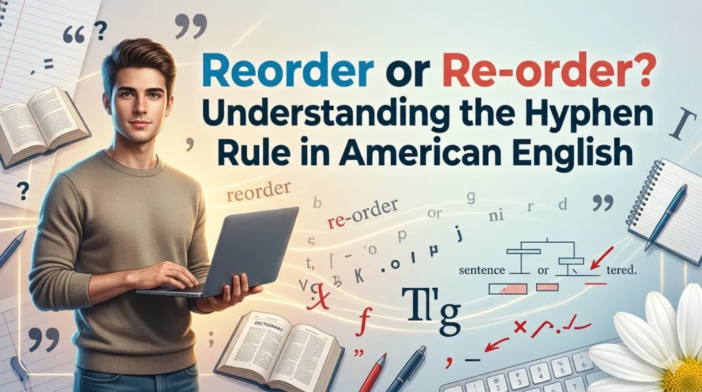 Reorder or Re-order? Understanding the Hyphen Rule in American English