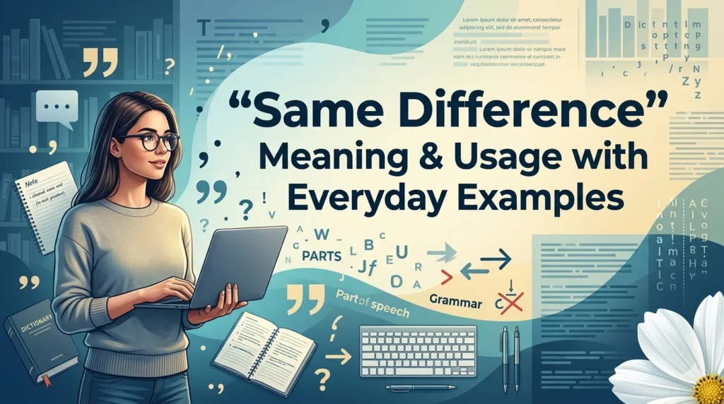 “Same Difference” Meaning & Usage with Everyday Examples