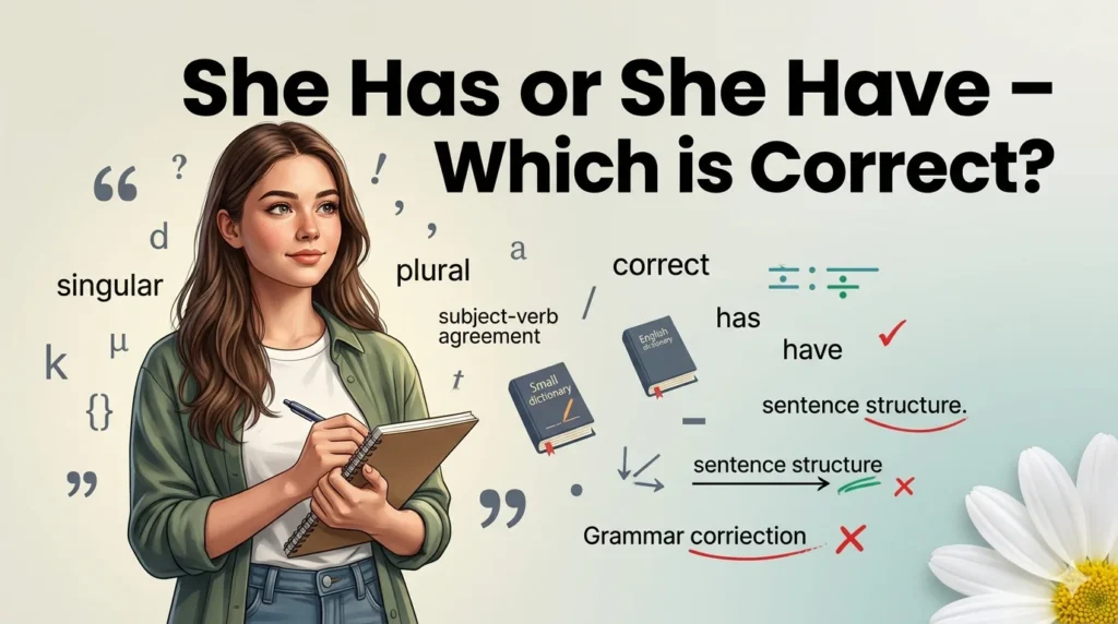 She Has or She Have – Which is Correct?
