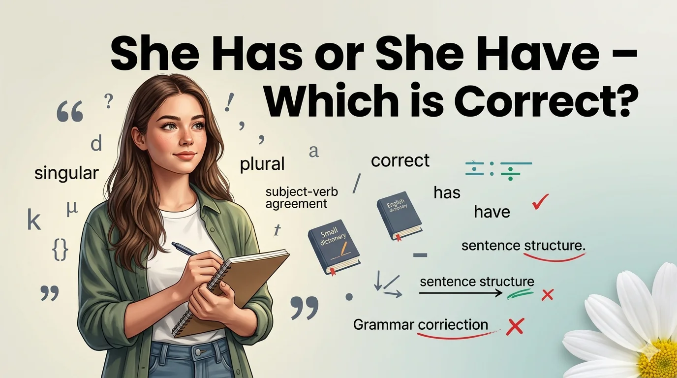 She Has or She Have – Which is Correct?