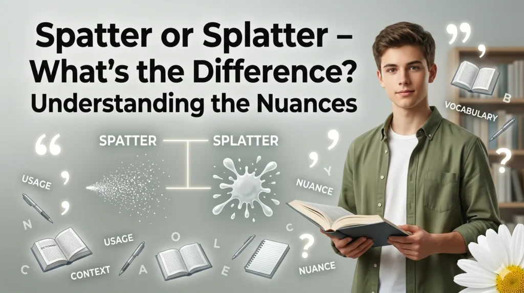 Spatter or Splatter - What’s the Difference? Understanding the Nuances