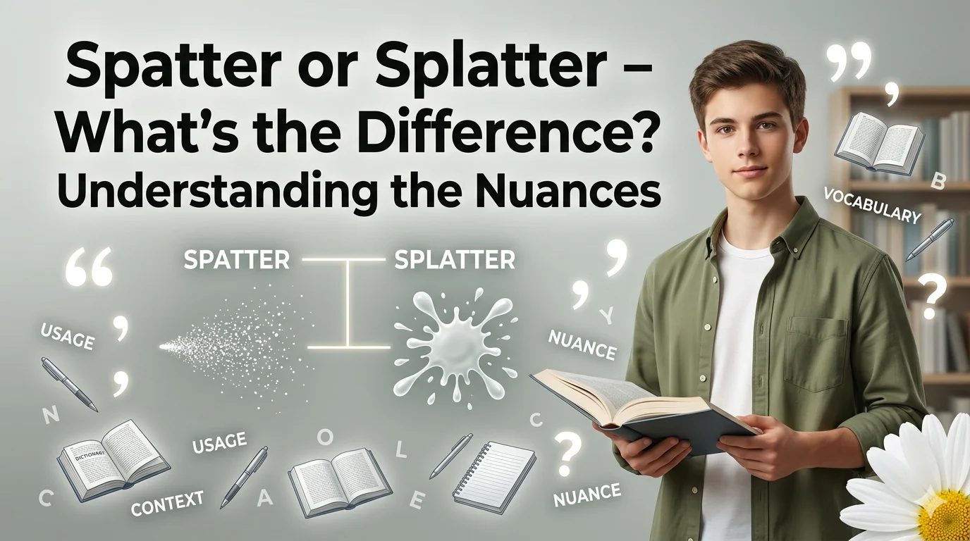 Spatter or Splatter - What’s the Difference? Understanding the Nuances