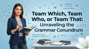 Team Which, Team Who, or Team That: Unraveling the Grammar Conundrum