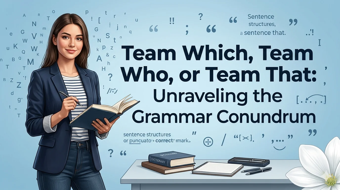 Team Which, Team Who, or Team That: Unraveling the Grammar Conundrum
