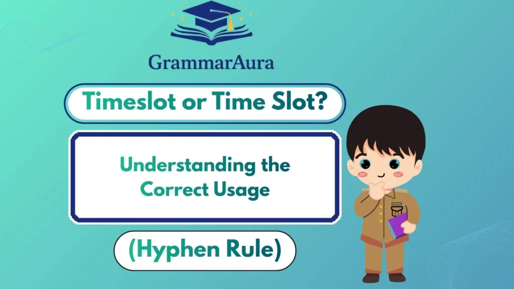 Timeslot or Time Slot? Understanding the Correct Usage (+ Hyphen Rule)