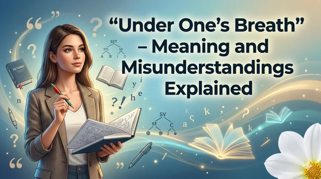 "Under One’s Breath" – Meaning and Misunderstandings Explained