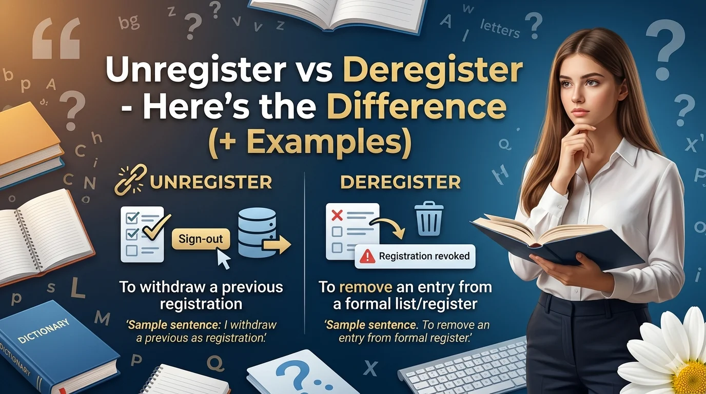 Unregister vs Deregister - Here’s the Difference (+ Examples)