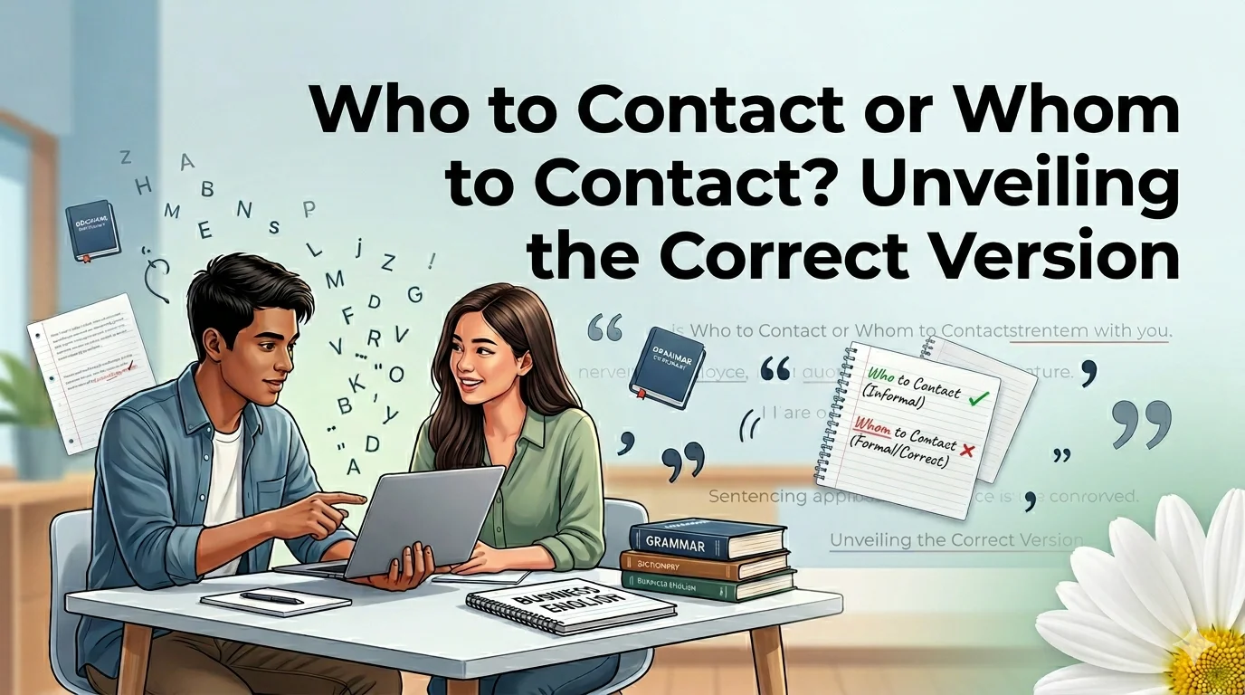 Who to Contact or Whom to Contact? Unveiling the Correct Version