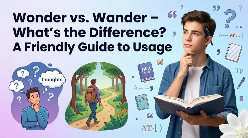 Wonder vs. Wander – What’s the Difference? A Friendly Guide to Usage