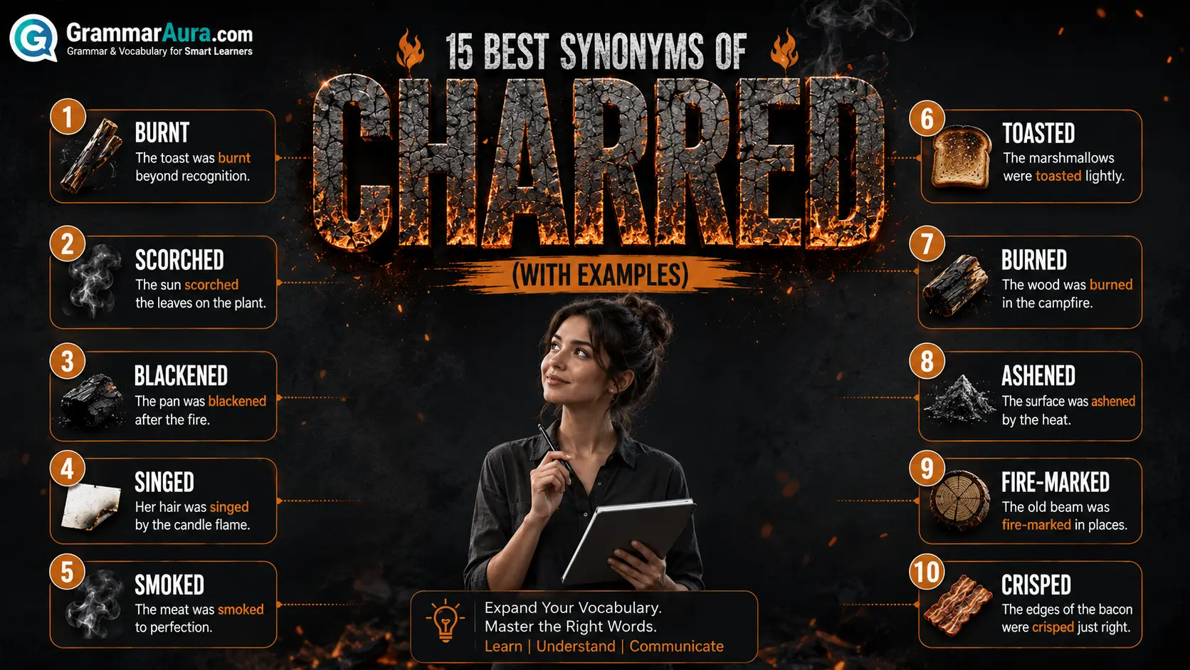 Best Synonyms of “Charred”