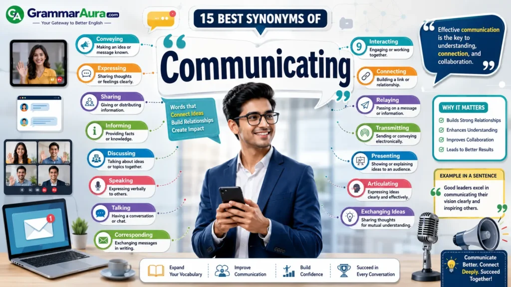 Best Synonyms of “Communicating”