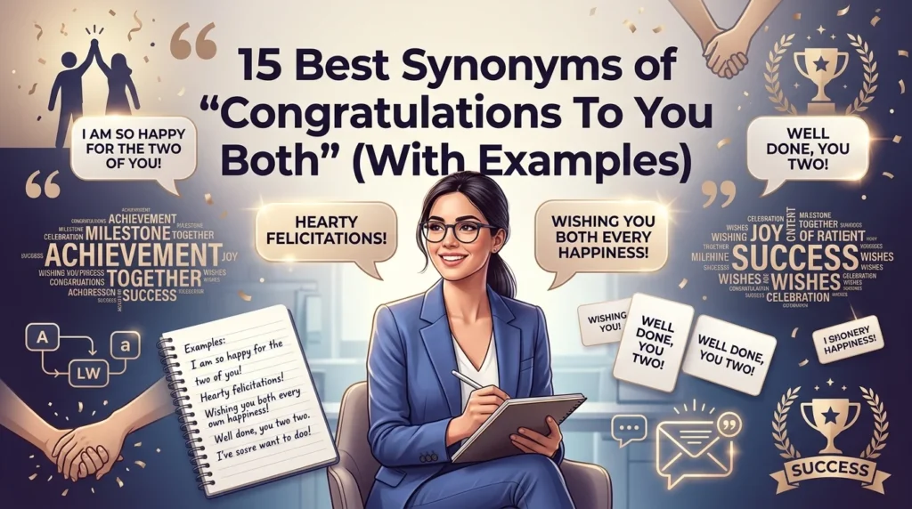 Best Synonyms of ‘Congratulations To You Both’