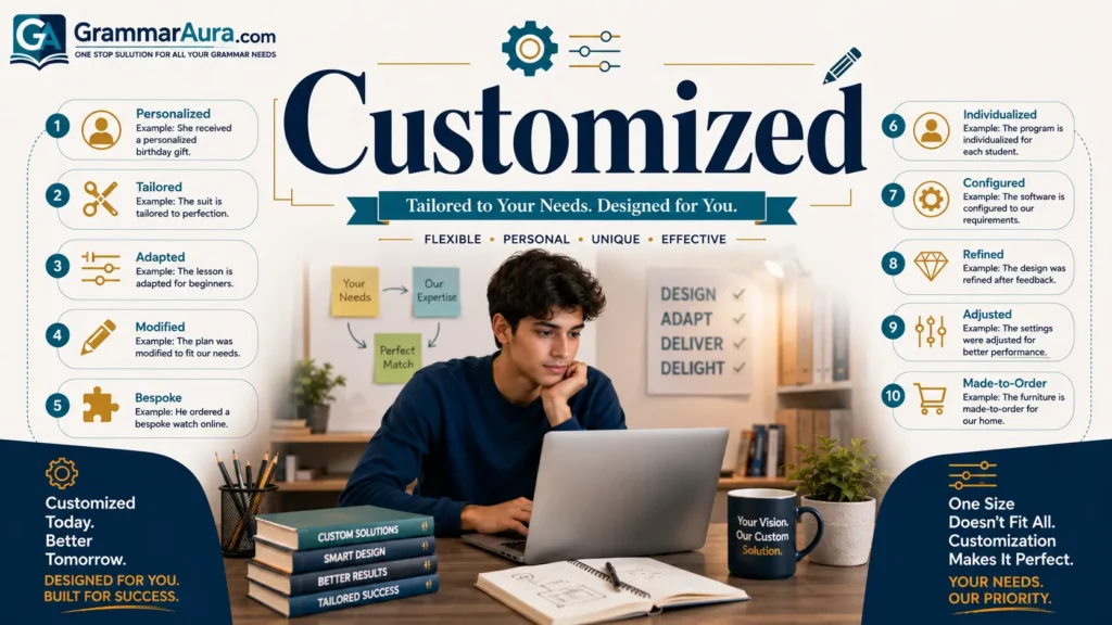 Best Synonyms of ‘Customized’