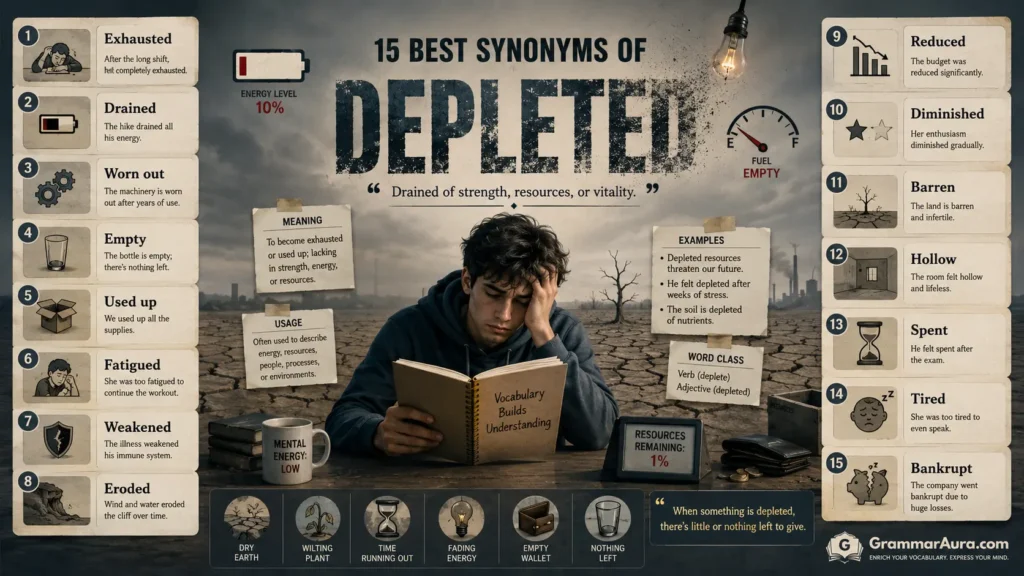 Best Synonyms of “Depleted”