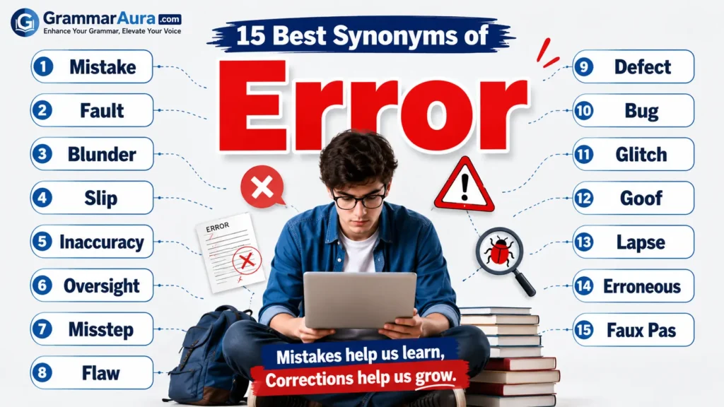 Best Synonyms of ‘Error’