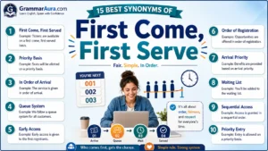 Best Synonyms of “First Come, First Serve”