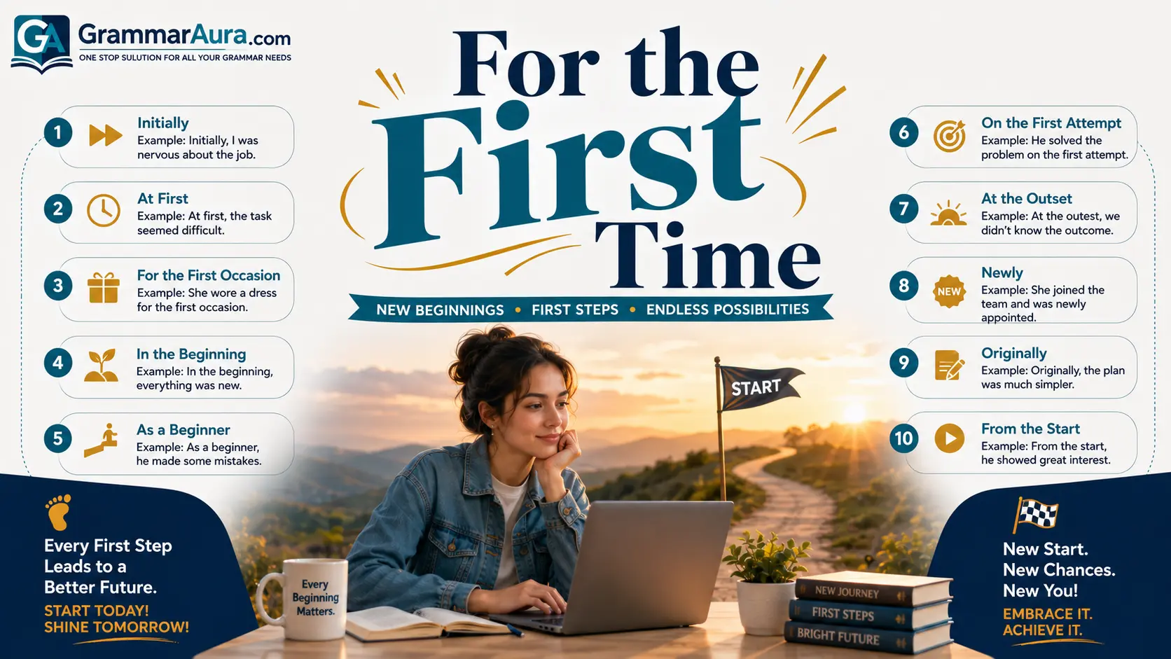 Best Synonyms of “For the First Time”