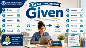 Best Synonyms of ‘Given’